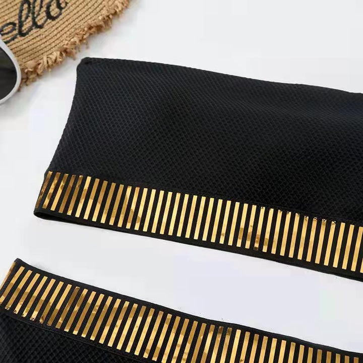 Femme Høj Talje Bandage Bikini Sæt Stilla