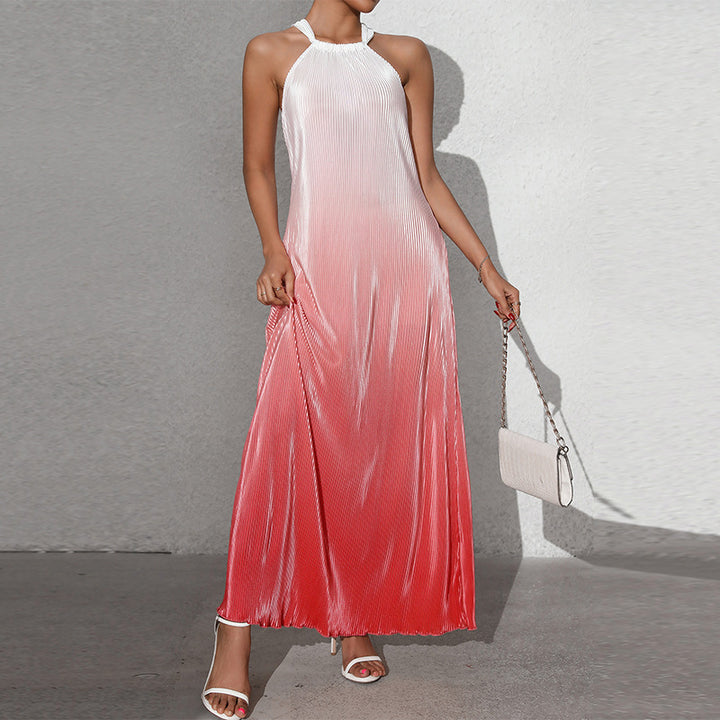 Dame Maxikjole med elegant omslag design og raffineret drapering Stilla