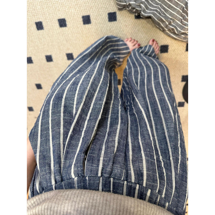 Femme Bredbenet Stribet Bukser Stilla