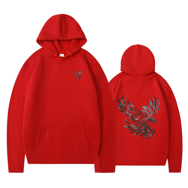 Dame hoodie med ikonisk ørnedesign og blød indvendig for Stilla