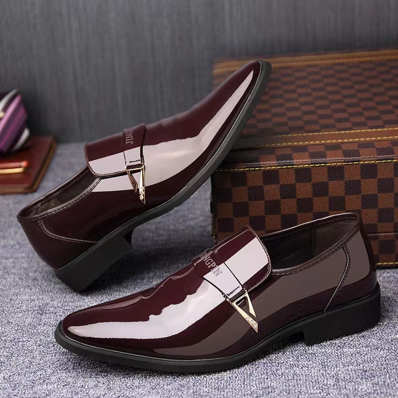 Herrer Luksuriøse Lacklæder Slippers Stilla