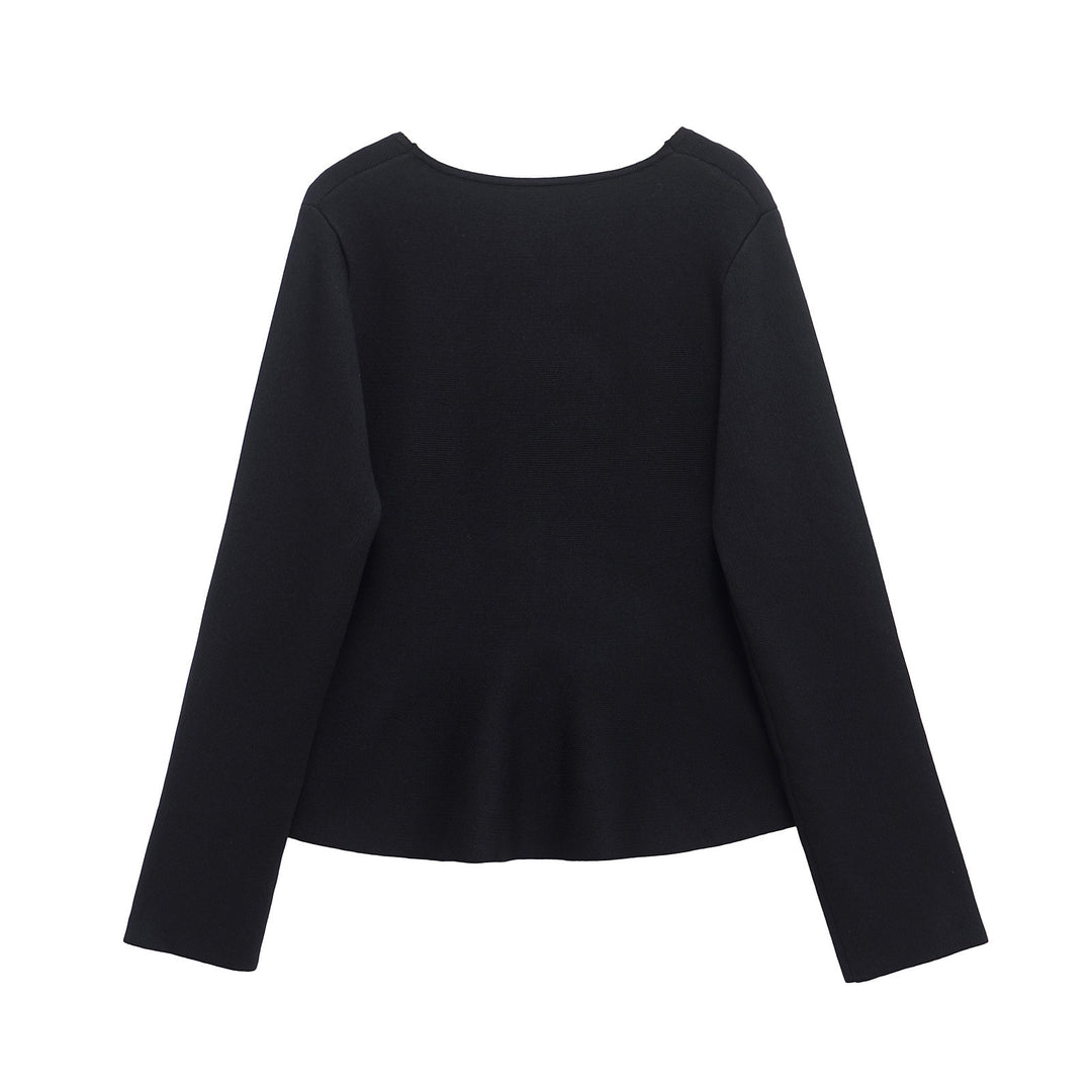 Femme Skåret Peplum Cardigan Stilla