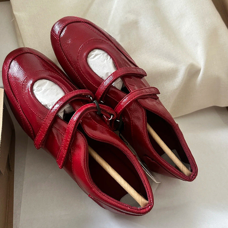 Dame justerbare remme Mary Jane Ballerinas Stilla
