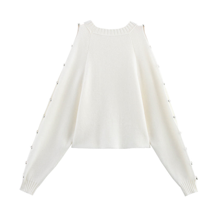 Femme Detaljeret knap-prydet strikpullover Stilla
