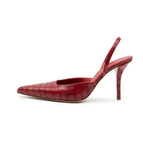Femme Elegante Slingback Spidse Tæer Hæle Stilla