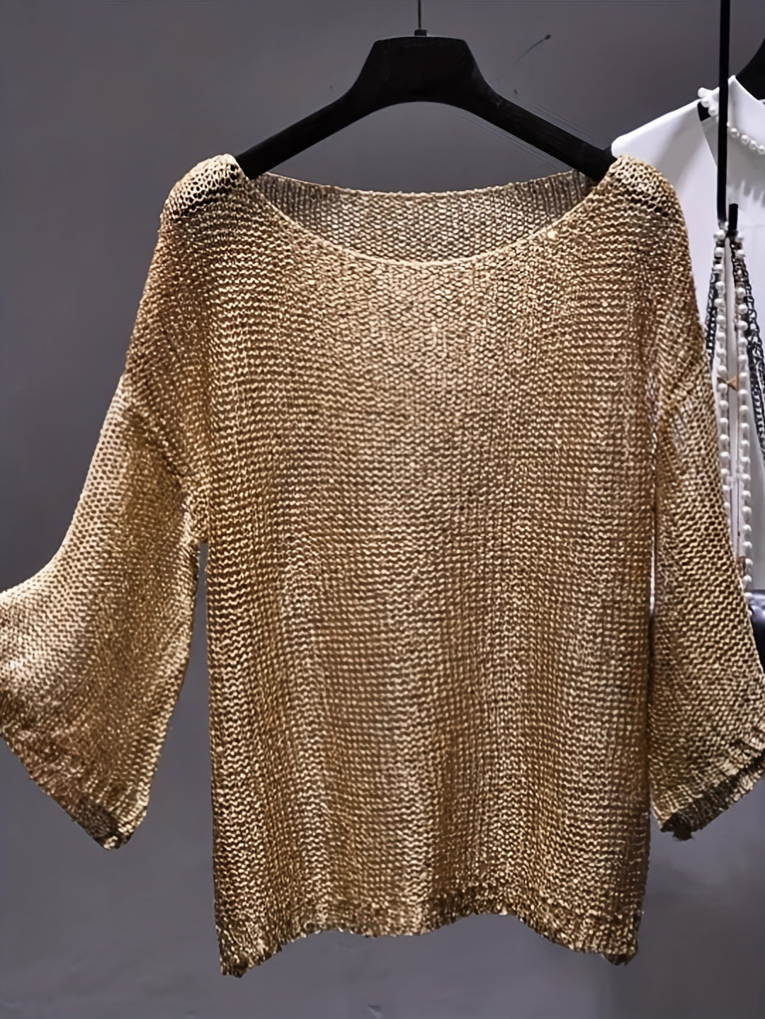 Femme Tekstureret Strik Boxy Top Stilla