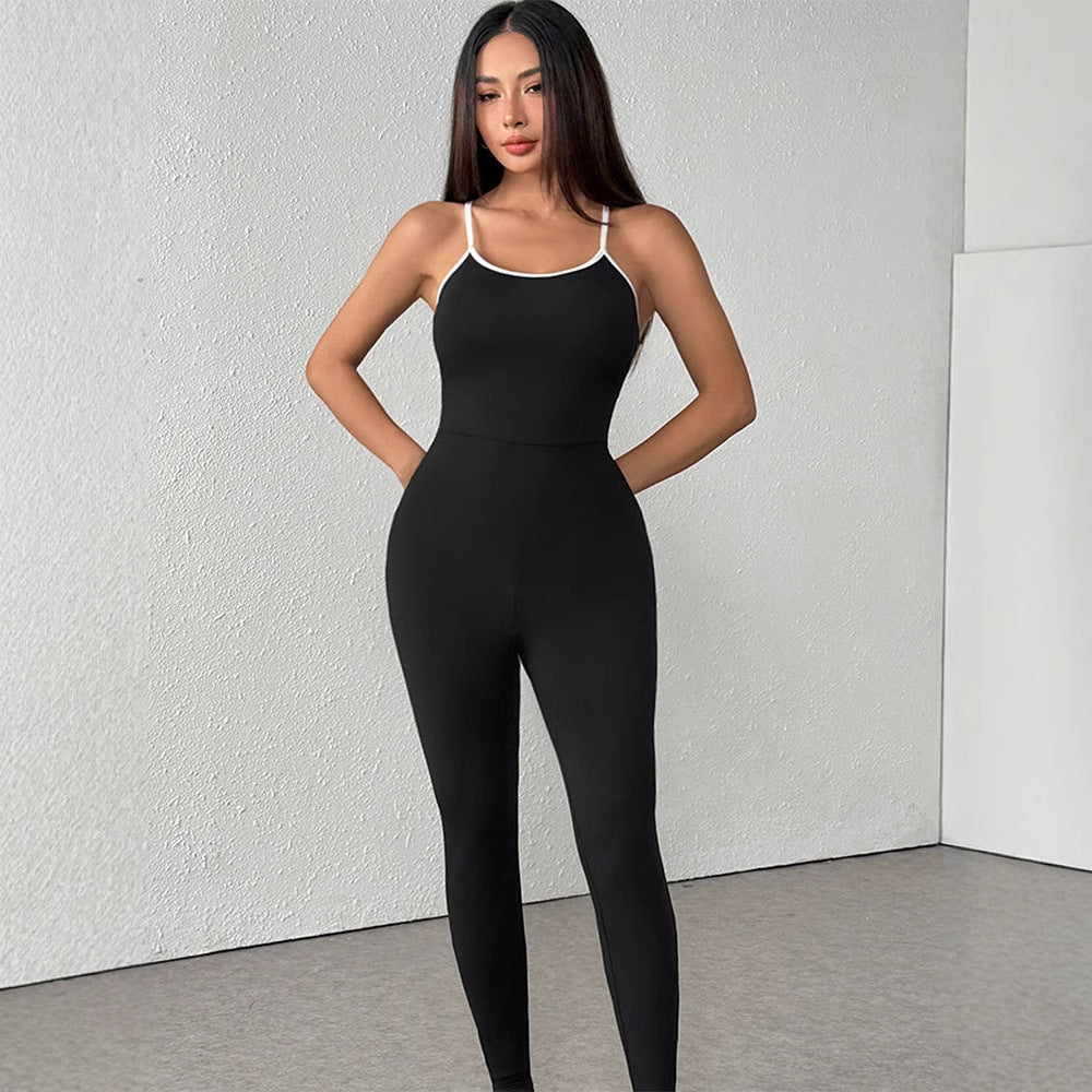 Dame elegant gulvlange Jumpsuit Skovae