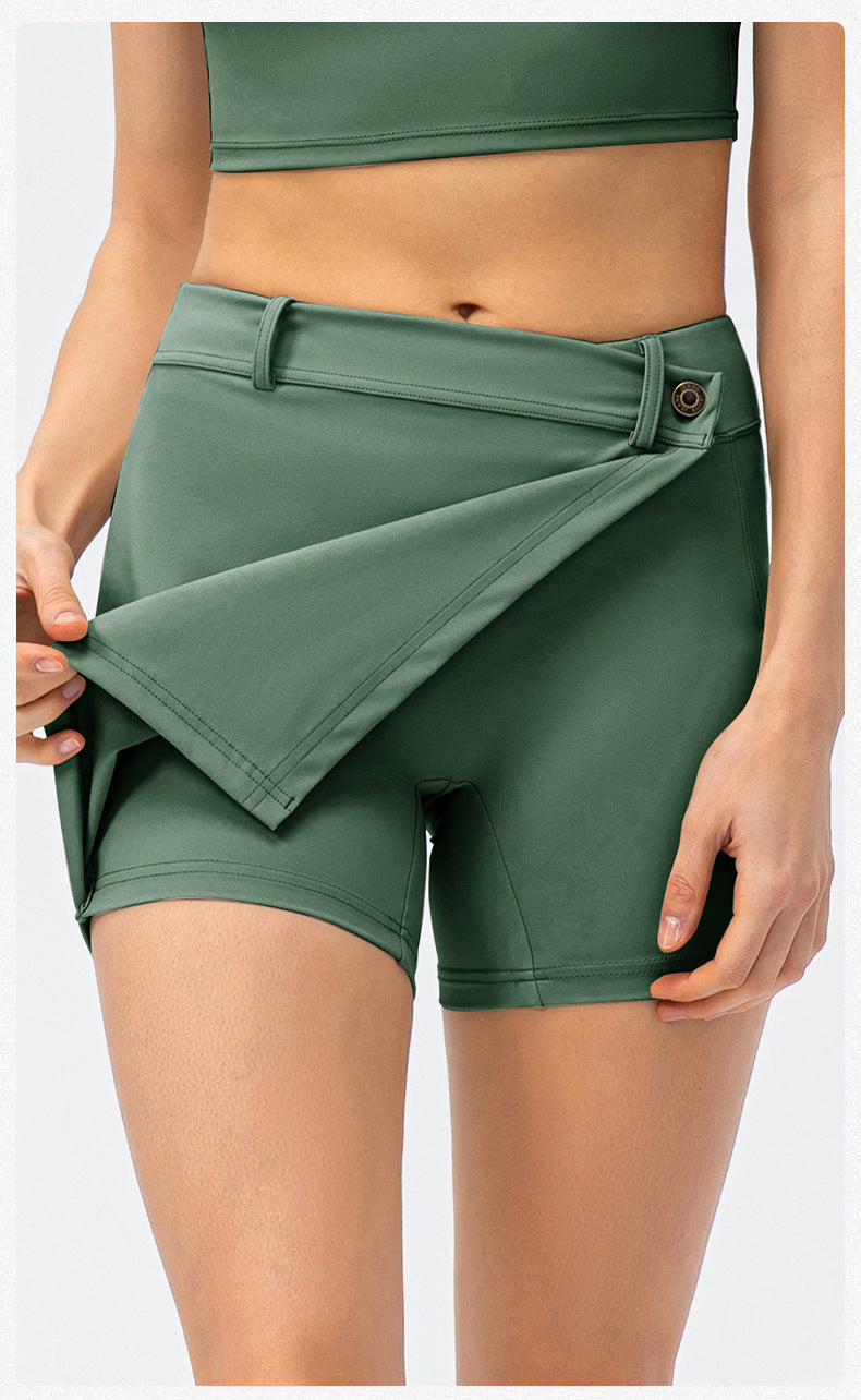 Stilla | Brocade Culotter Nude Feel Yoga Dance Løbeskørt Fitness Shorts