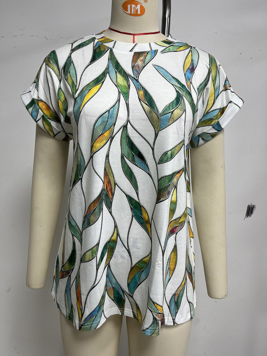 Stilla | Casual Rund Hals Loose Kort Ærme T-Shirt