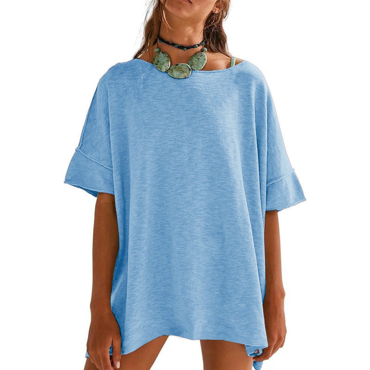 Dame Oversized Afslappet Fit T-Shirt Stilla