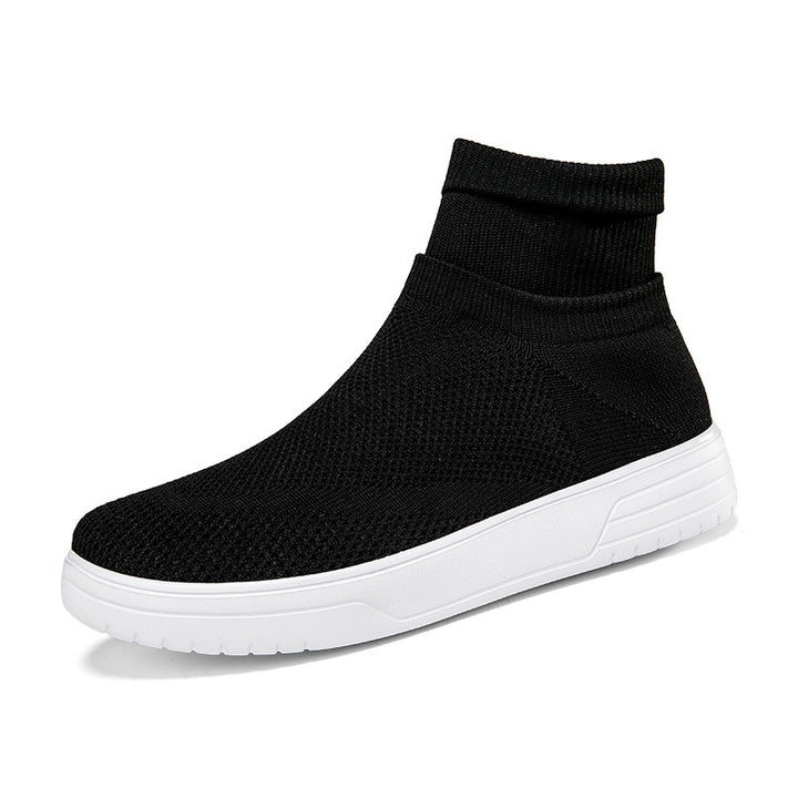 Herrer High-Top Åndbar Strik-Sneaker med Dæmpning Støtte Stilla