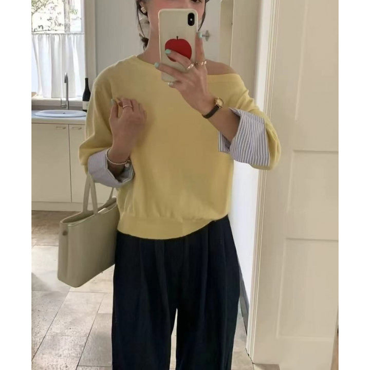 Kvinders afslappede sweater med aftagelig indvendig ærme Stilla