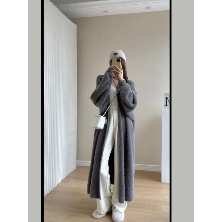 Femme Soft Fuzzy Åben Forside Cardigan Stilla