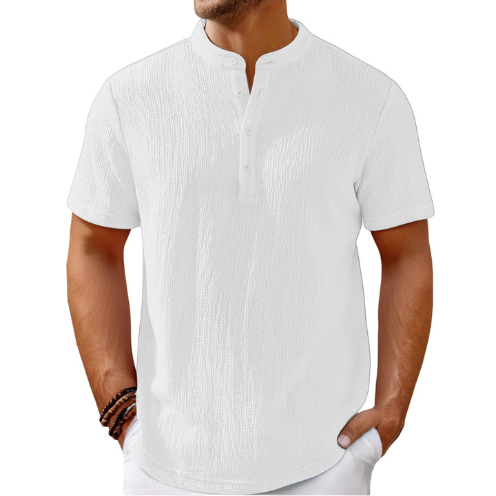 Herrer Poloshirt med struktureret design Stilla