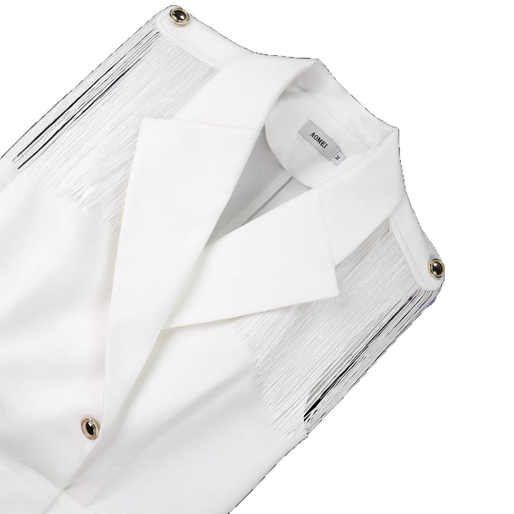 Dame Fransen-kjole i elegant blazer-stil Skovae
