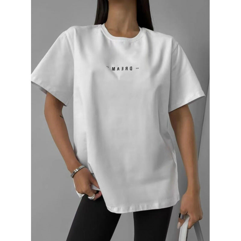 Dame T-shirt med kreativt flydesign og afslappet pasform Stilla