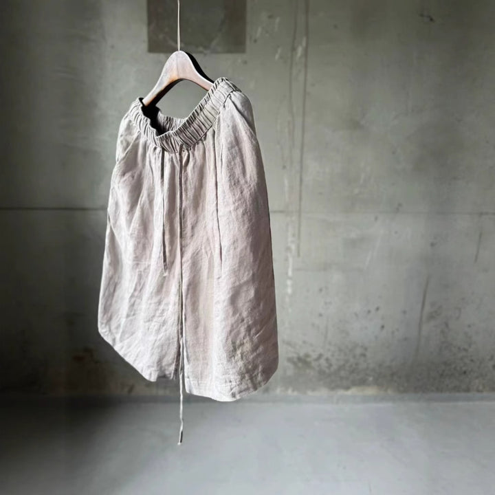 Femme Chic Høj-taljede Plissé-culotter Stilla