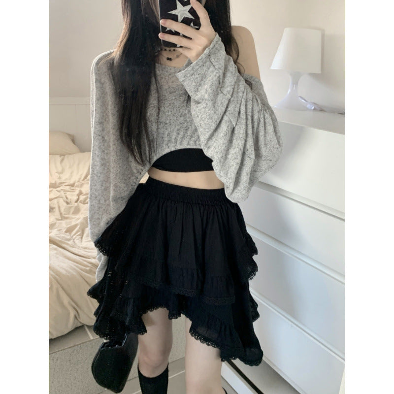 Femme Laget Rifflet Mini Skirt Stilla