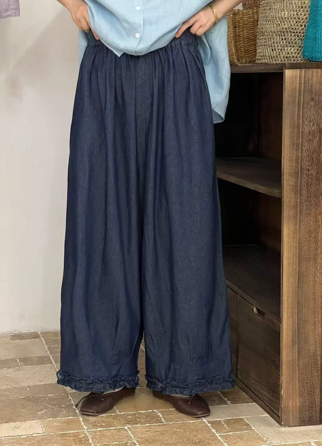 Femme Bred Denim-Bukser Stilla