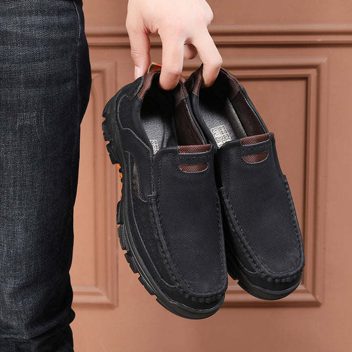 Herrernes Fritids Læder Slipper Sneakers Stilla
