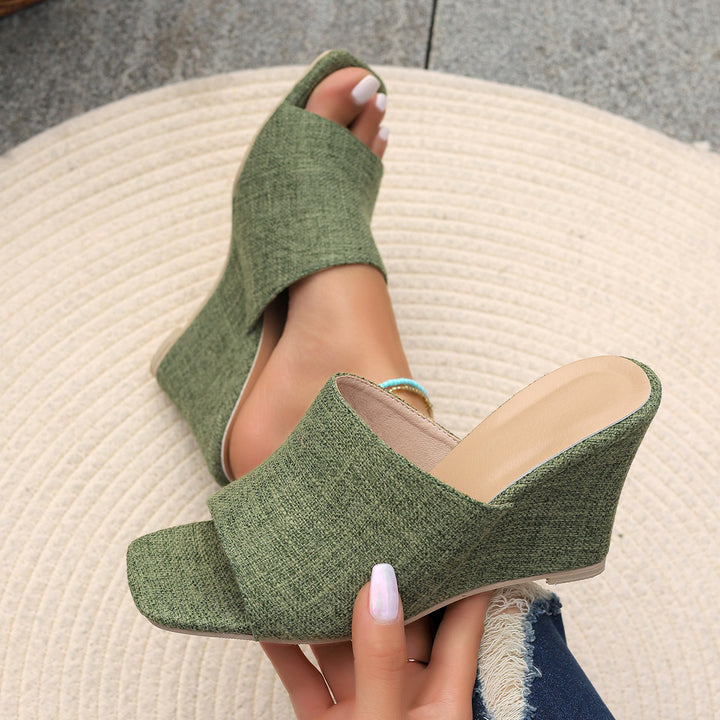 Dame Wedge-sandaler med moderne struktur og behagelig fodsengekonstruktion Stilla