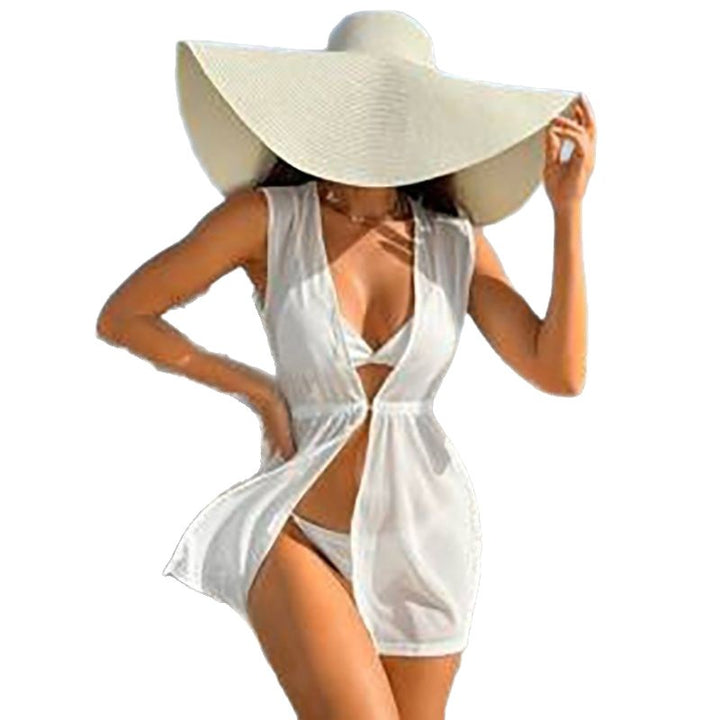 Dame Strandkjole med Cut-Out-design og Viklelook Stilla