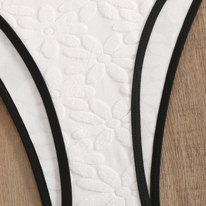Dame blomsterprint stropløs bikini sæt Stilla