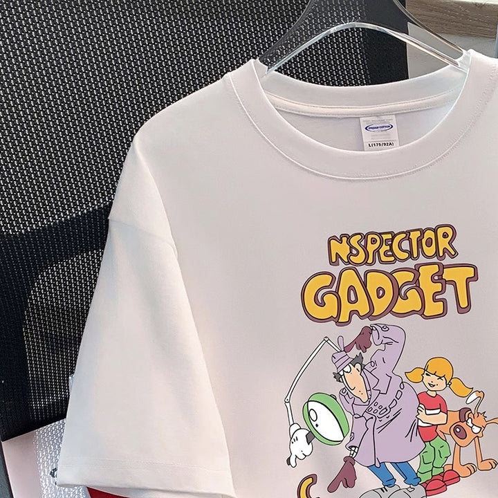 Dame T-shirt med humoristisk cartoon-design og højkvalitets tryk Stilla
