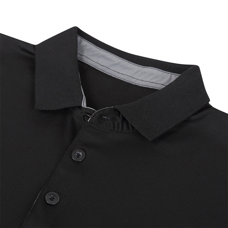 Herre fritids polo t-shirt lavet af åndbart funktionsmateriale med moderne krave Stilla