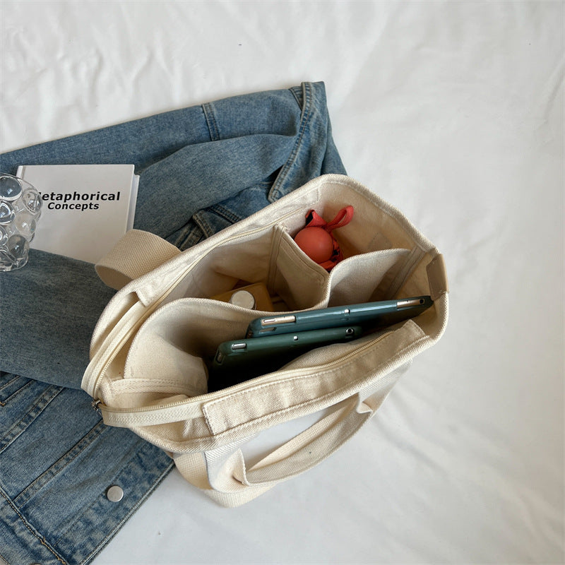 Femme Multifunktionel Canvas Transporttaske Stilla