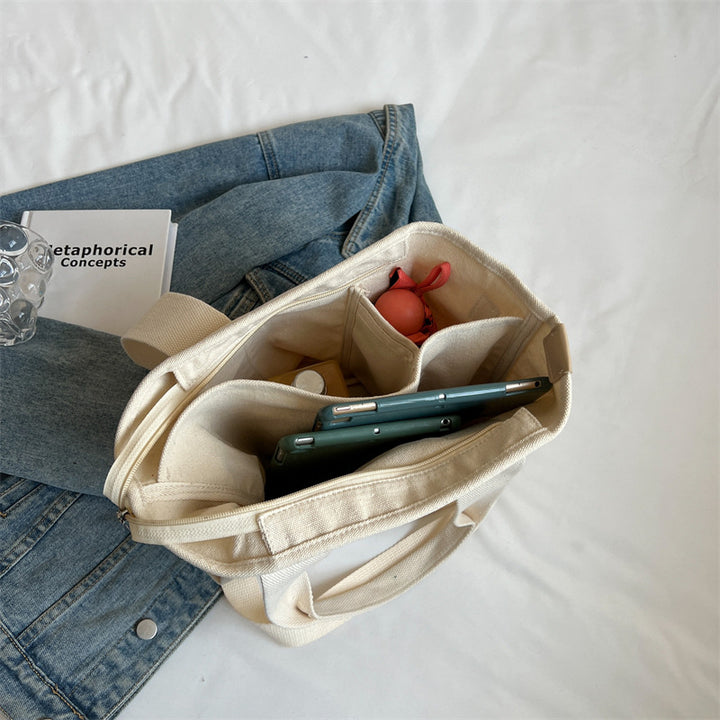 Femme Multifunktionel Canvas Transporttaske Stilla