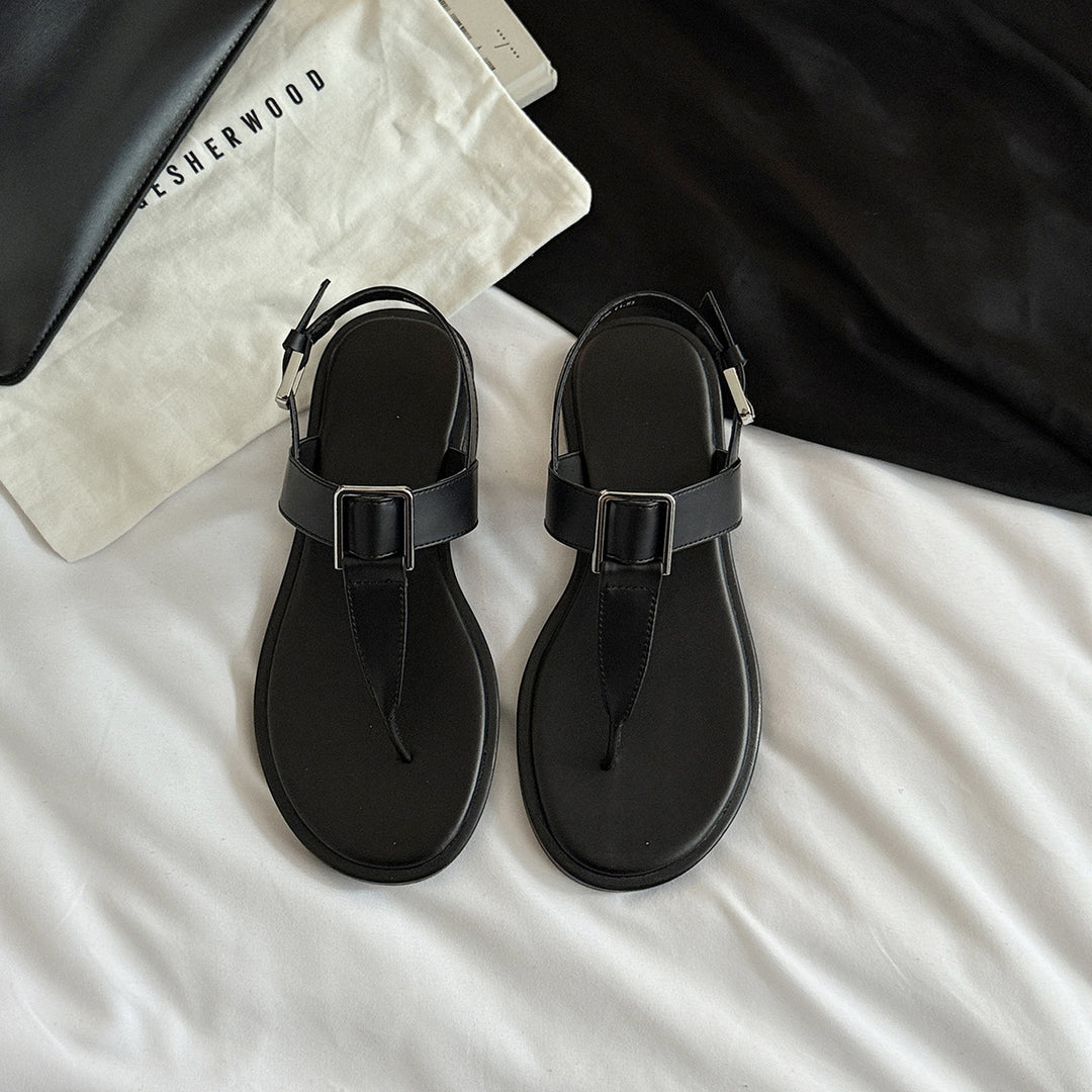 Femme Elegante Justerbare Tå Sandaler Stilla