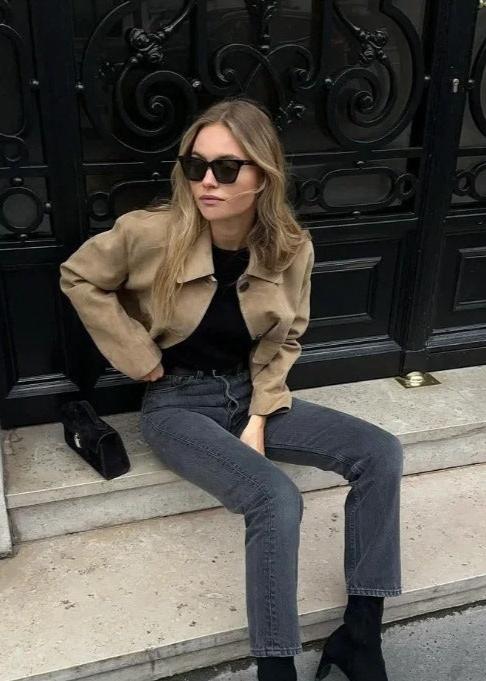 Stilla | Camel Boxy Uldjakke