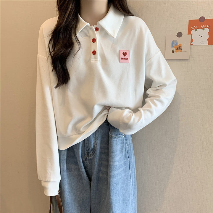 Dame Casual Polo Sweatshirt Stilla