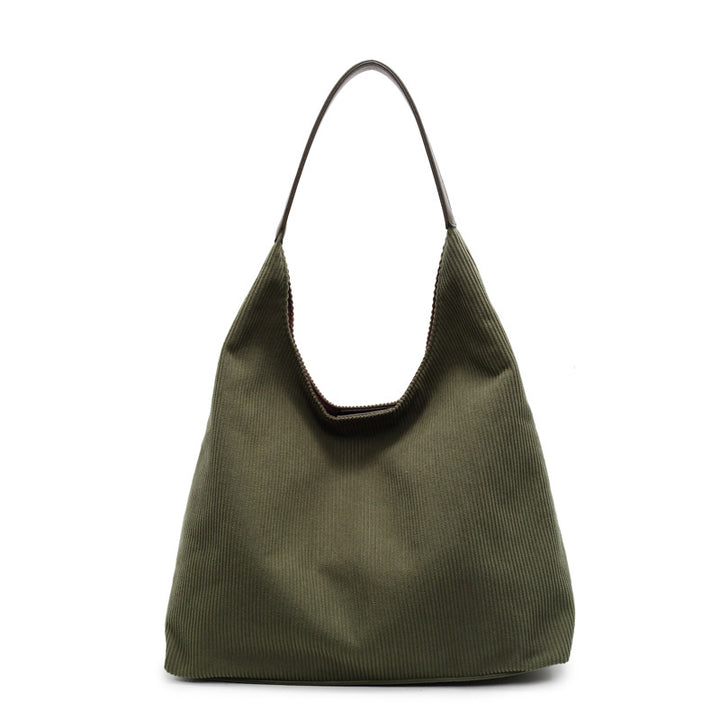 Femme Textureret Stof Slouchy Tote Bag Stilla