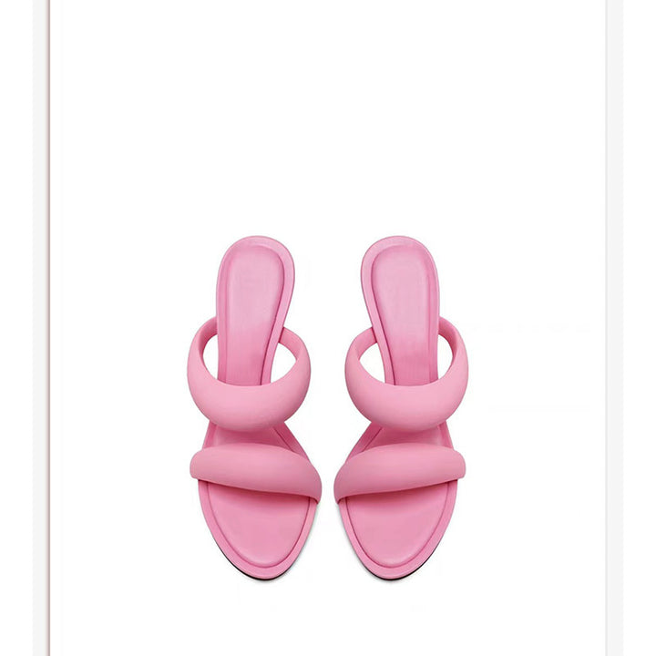Femme Stilfulde Høje Hæle Slide Sandaler Stilla
