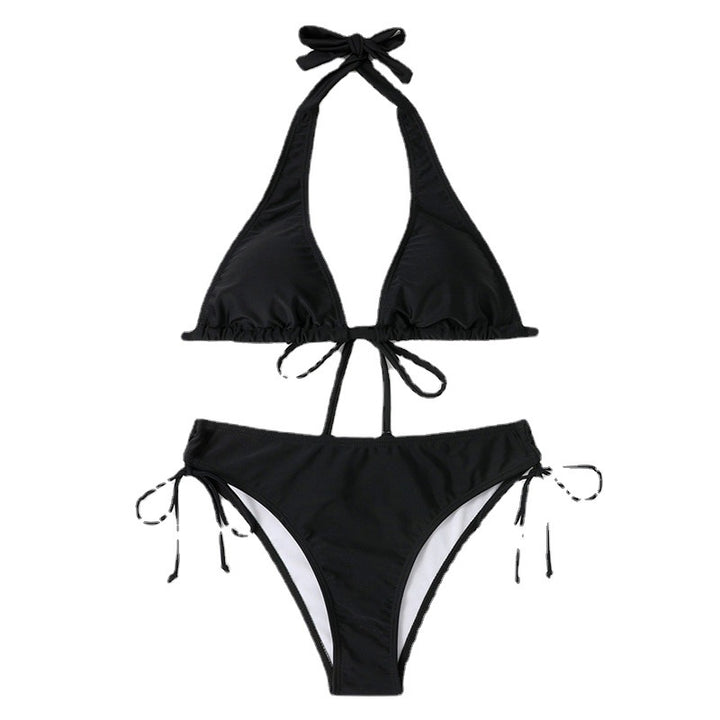 Dame Triangel-Bikini med justerbare stropper og sidelivbånd Stilla