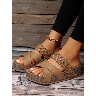 Dame Wedge-sandaler med fleksible remme og ergonomisk fodseng Stilla
