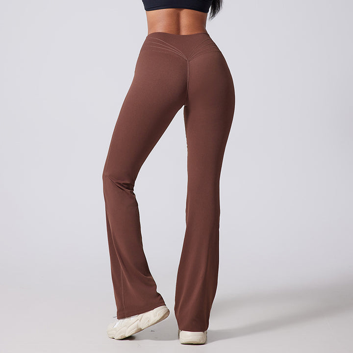 Dame leggings med høj talje og moderigtigt leopardmønster Stilla
