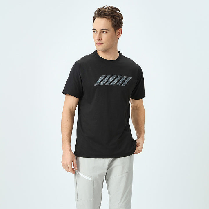 Herre sport T-shirt med åndbare egenskaber og moderne design Stilla