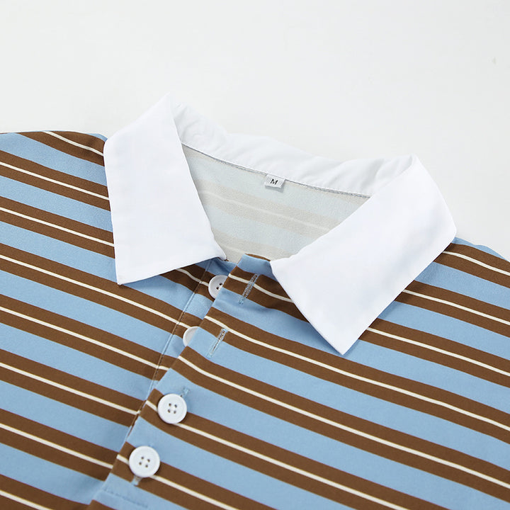 Dame Casual stribet skjorte med krave og elegante detaljer Stilla