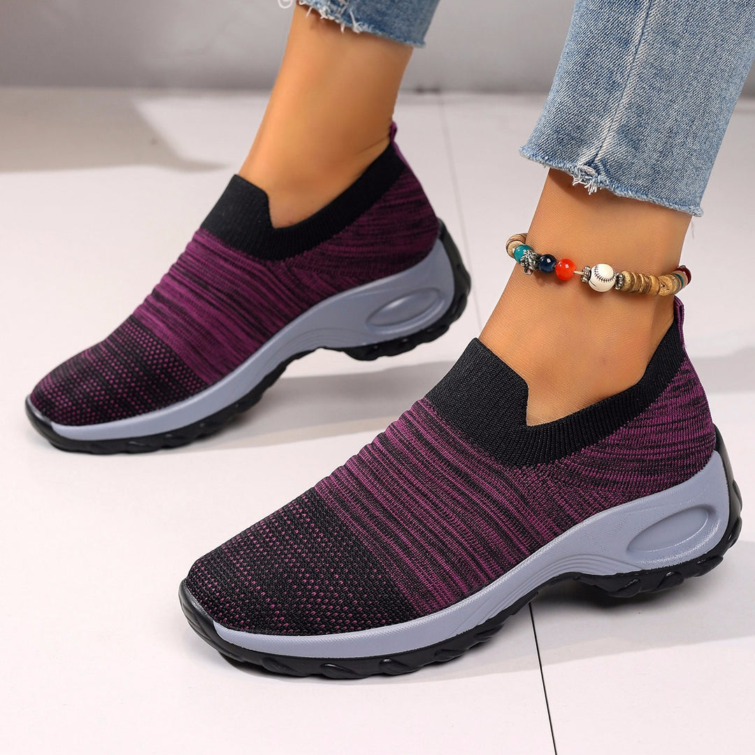 Dame Åndbare Slip-On Sneakers med elastisk indsats Stilla