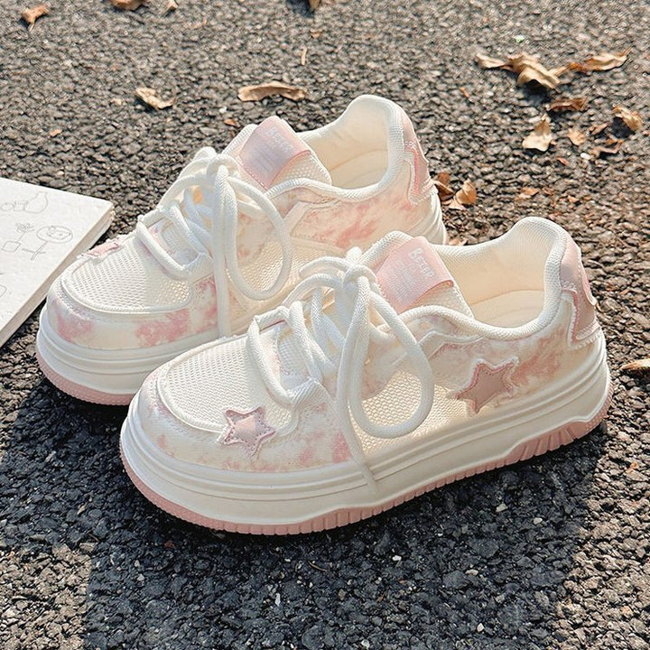 Dame Sporty Sneakers med stilfuldt blomstermønster Stilla