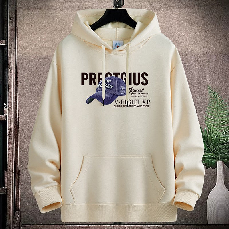 Dame Hoodie med kreativt grafisk design og praktiske kængurulommer Skovae