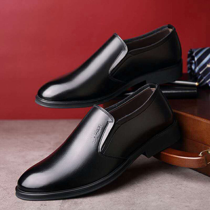 Herrer elegante læderslipper med komfortindlæg Stilla
