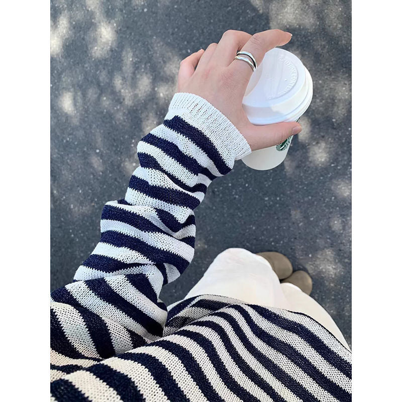 Kvindernes casual stribede sweater Stilla