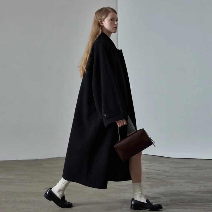 Kvinders oversized uldfrakke Stilla