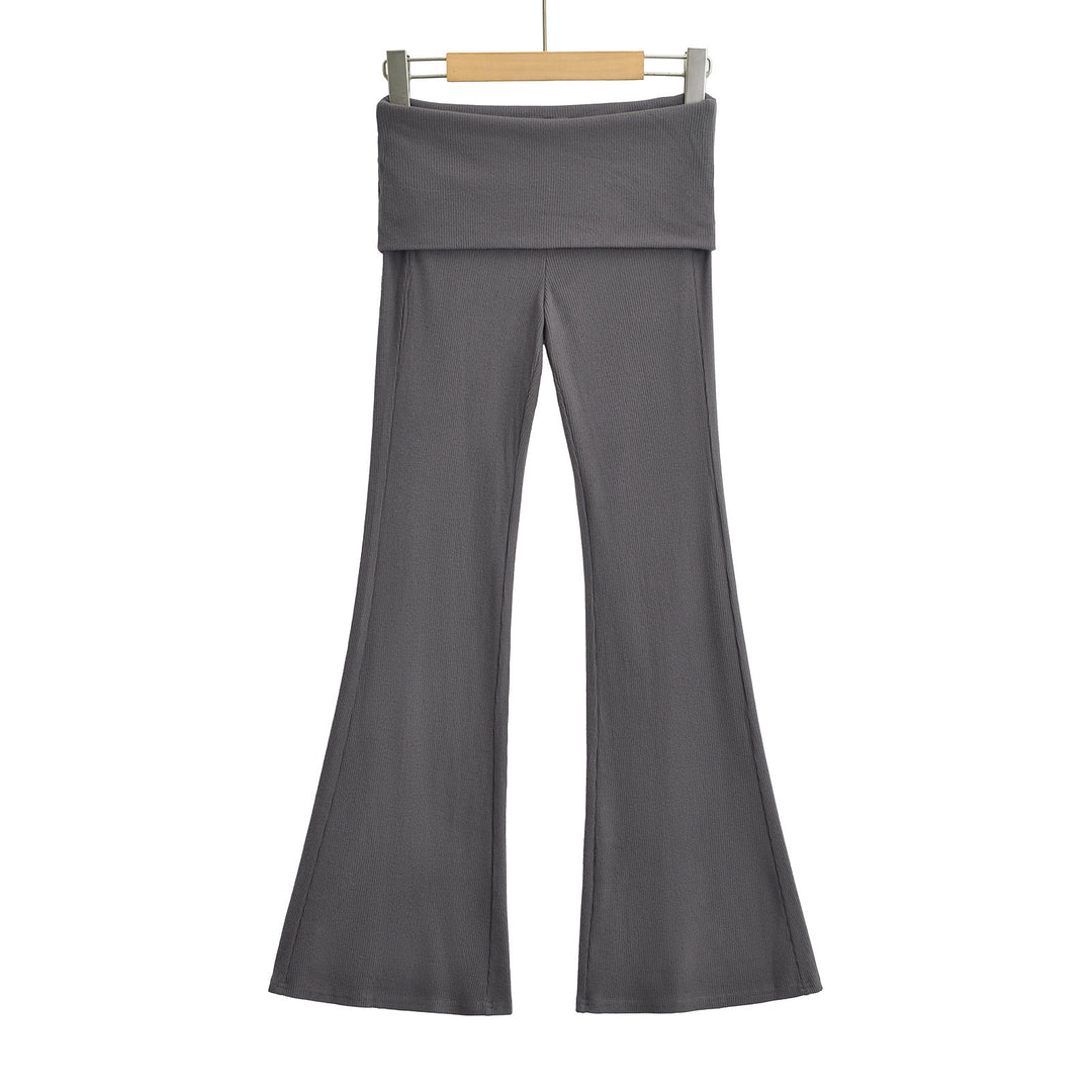 Dame flare leggings med bred talje og fleksibelt materiale Stilla