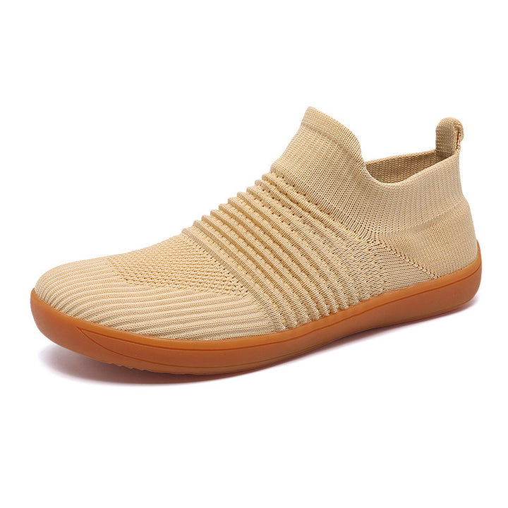 Unisex nan sokkelignende strikkesneaker med elastisk skaft og skridsikker gummisål Skovae