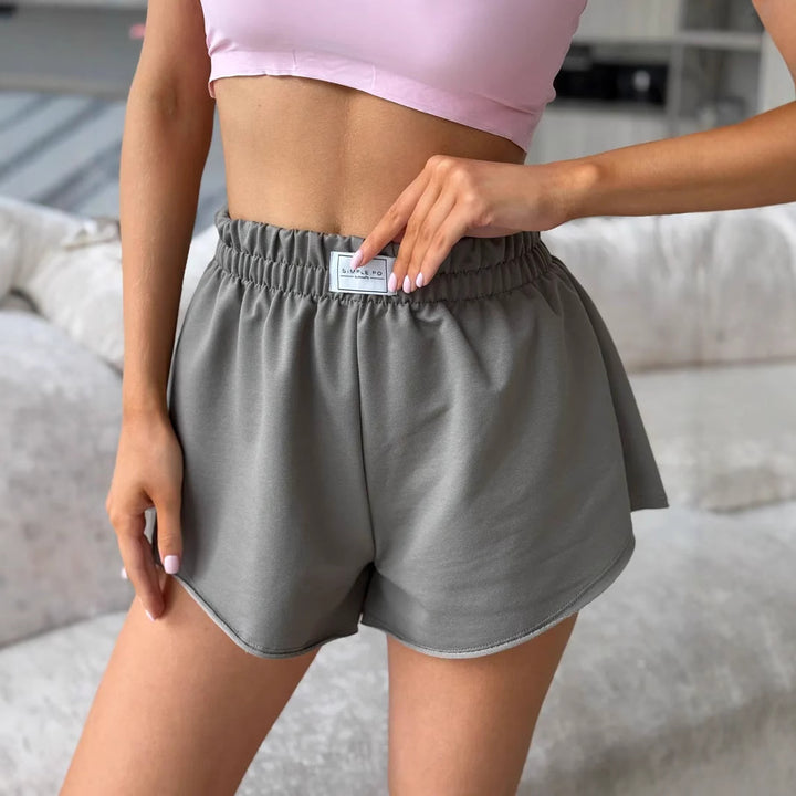 Dame Høj Talje Løst Sittende Lounge Shorts Stilla